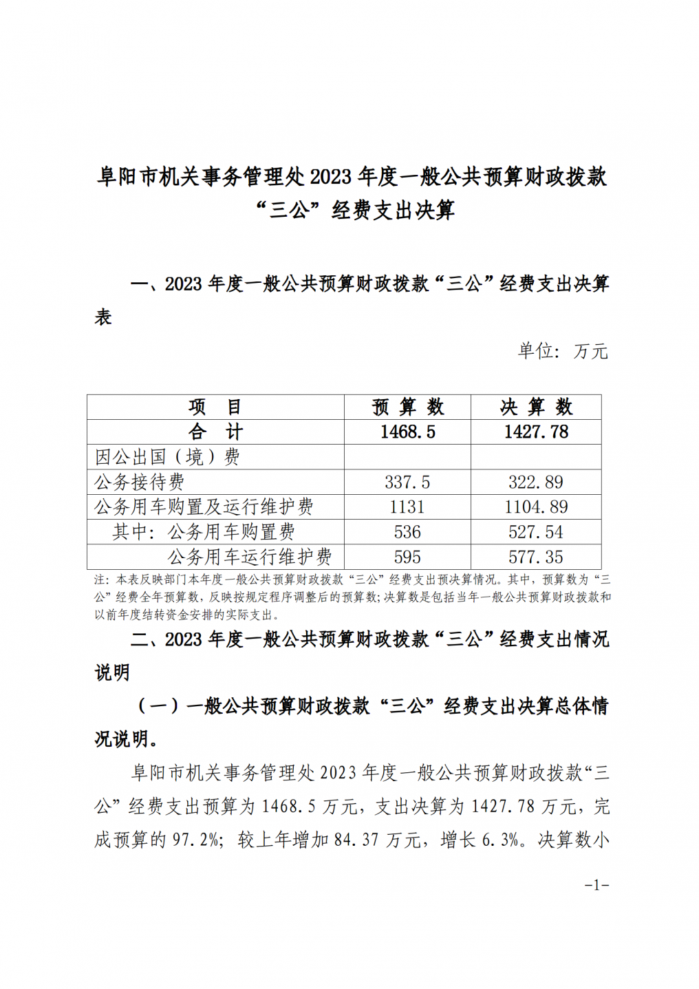 阜阳市机关事务管理处2023年度“三公”经费支出决算_01.png